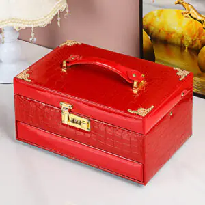 Lockable Jewelry Storage Box Organizer for Wedding