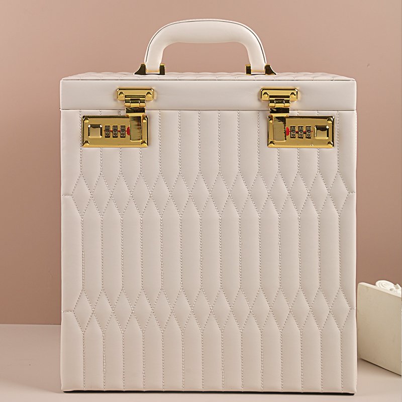 Combination Lock 5 Tiers Large Capacity Jewelry Set Organizer - Image 2