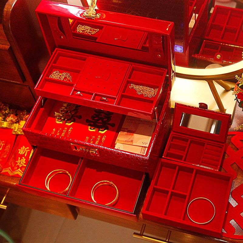 Lockable Jewelry Storage Box Organizer for Wedding - Image 3