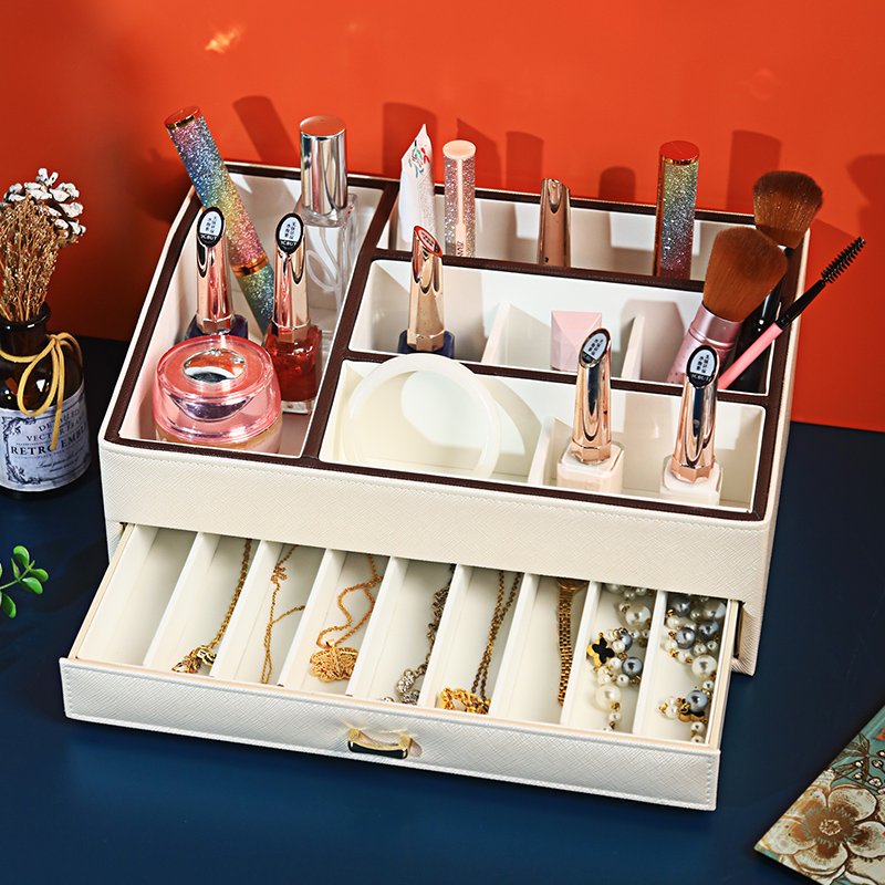 Cosmetic Tray Double Layers Jewelry Display Tray - Image 3