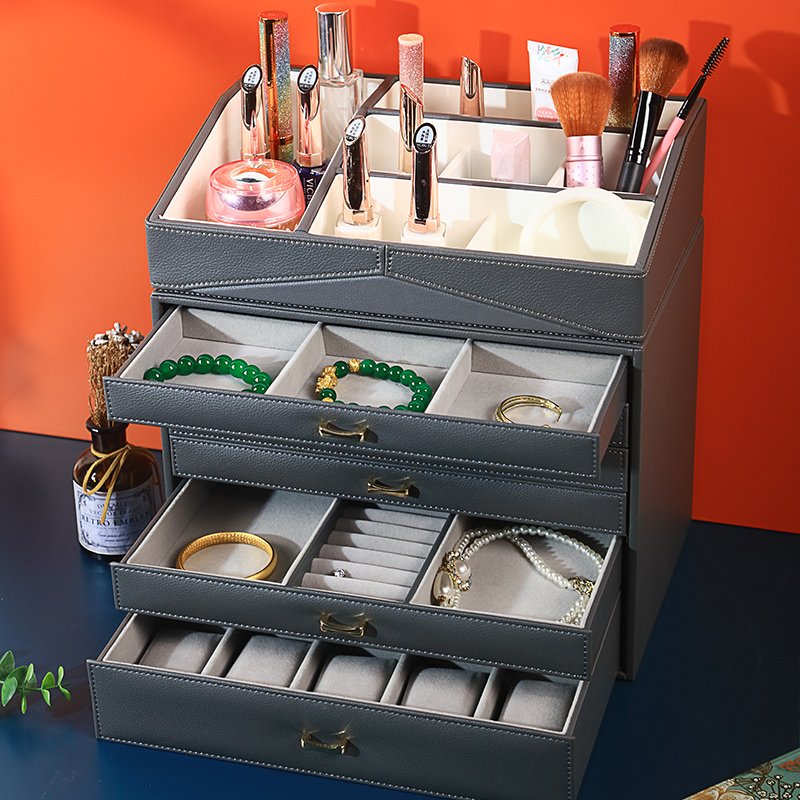 Cosmetic Tray Double Layers Jewelry Display Tray - Image 5