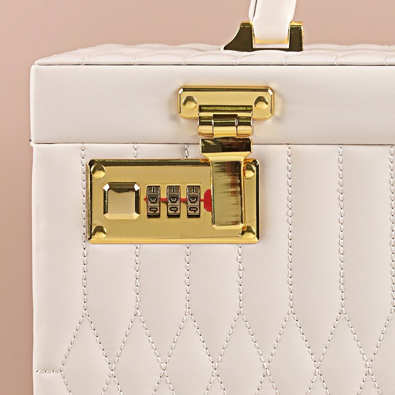 Combination Lock 5 Tiers Large Capacity Jewelry Set Organizer - Image 4