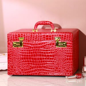 Lockable Multi-Tier Large Capacity Jewelry Storage Box Jewelry Organizer Collection
